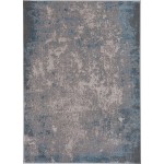 Luna Silver/Blue Natural 5'3" x 7'7" Rug