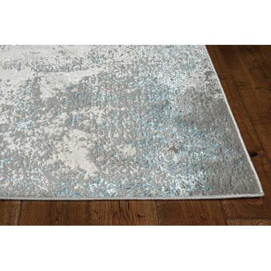 Luna Silver/Blue Natural 7'10" x 10'10" Rug