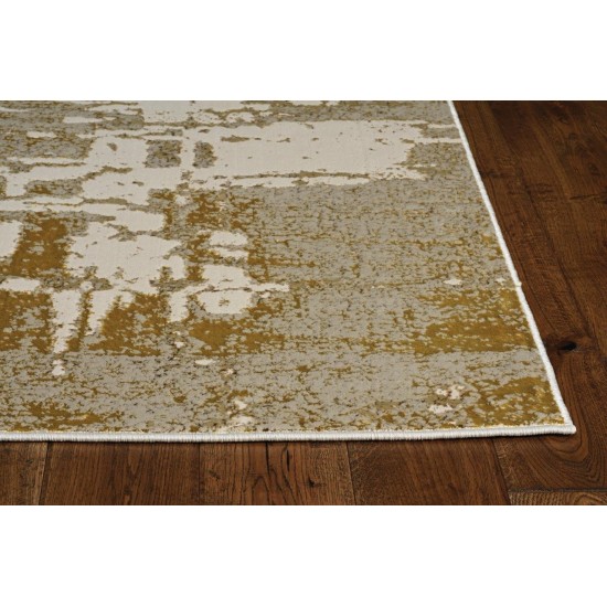 Luna Ivory/Gold Escape 5'3" x 7'7" Rug