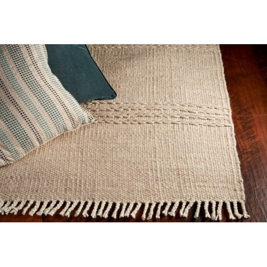 Maui Natural Cable Knit 8'6" x 11'6" Rug