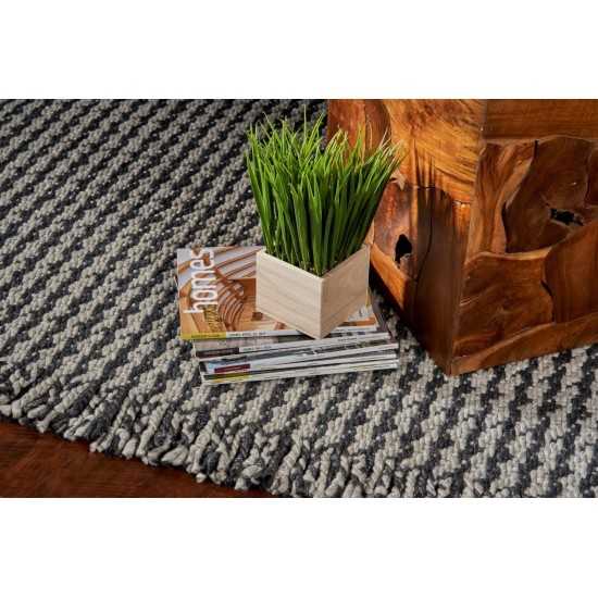 Maui Grey Houndstooth 8'6" x 11'6" Rug