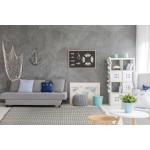 Maui Ivory/Grey Houndstooth 3'3" x 5'3" Rug