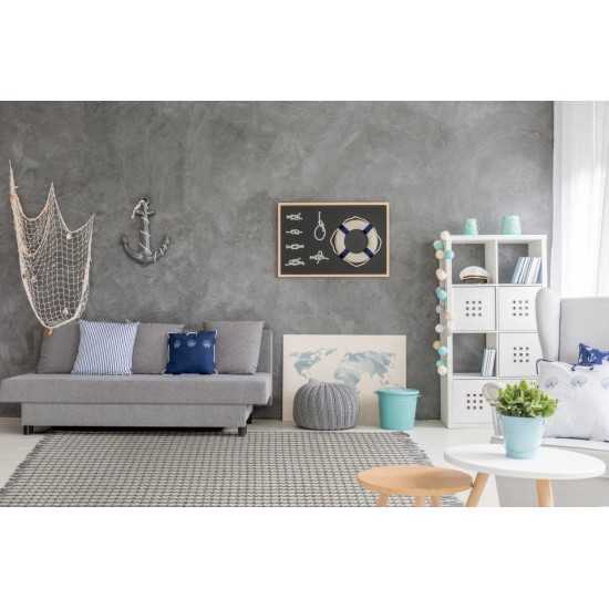 Maui Ivory/Grey Houndstooth 3'3" x 5'3" Rug