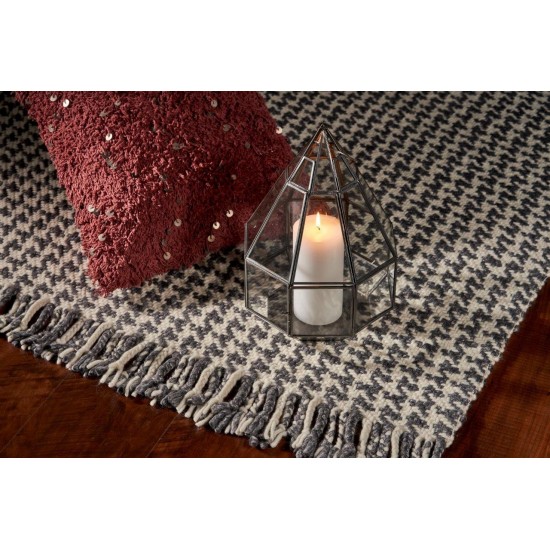Maui Ivory/Grey Houndstooth 3'3" x 5'3" Rug
