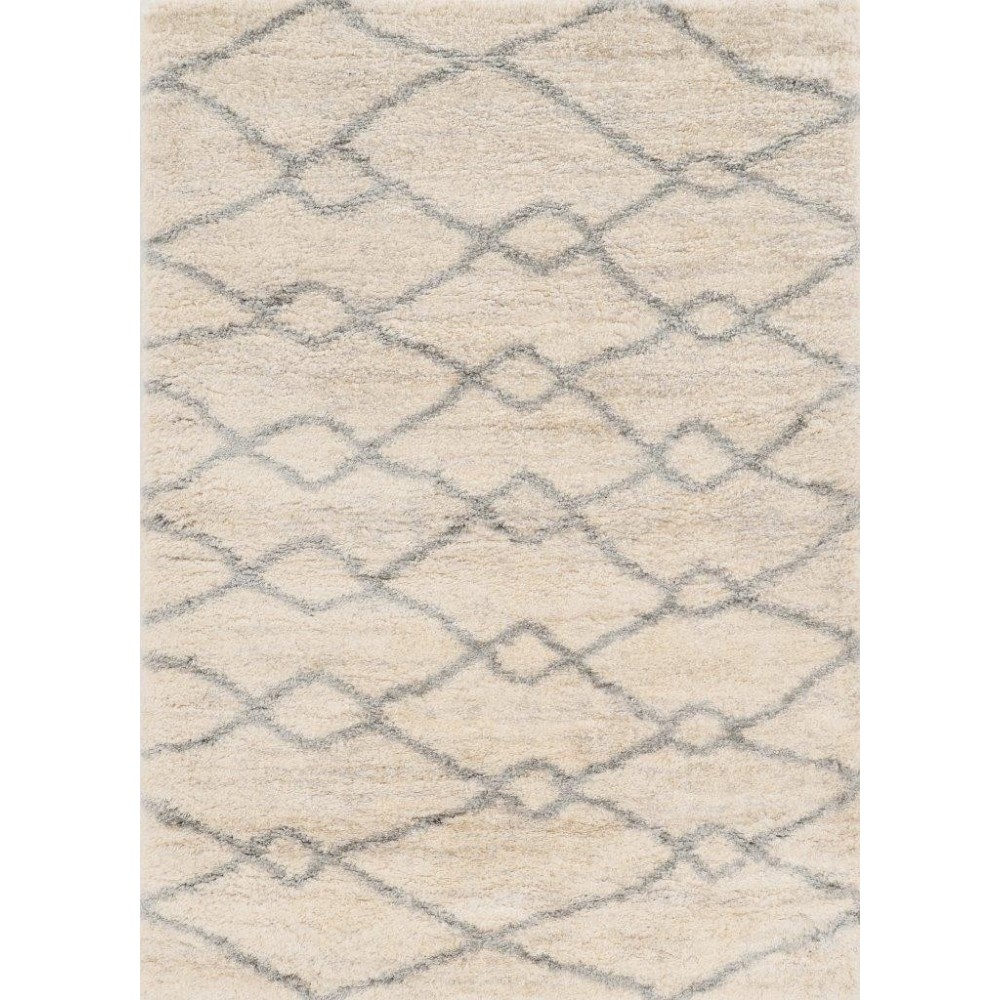 Merino Ivory/Grey London 5'3" x 7'7" Rug