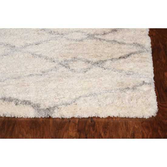 Merino Ivory/Grey London 5'3" x 7'7" Rug