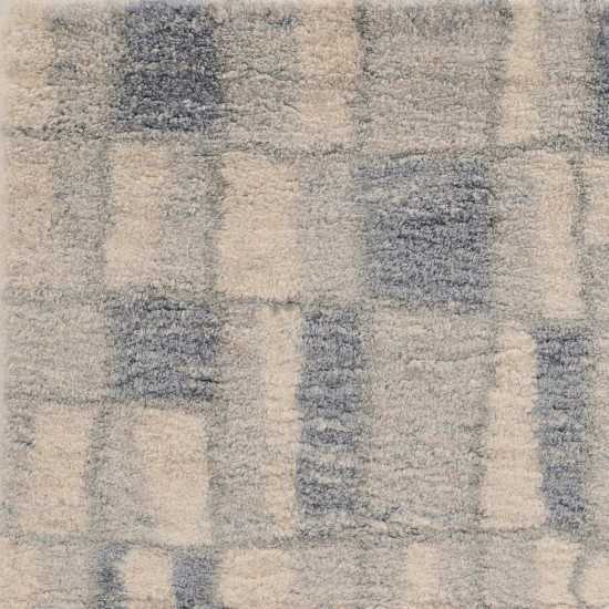 Merino Ivory/Blue Cityscape 5'3" x 7'7" Rug