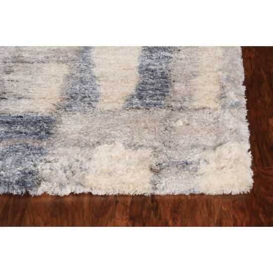 Merino Ivory/Blue Cityscape 8'10" x 13'" Rug