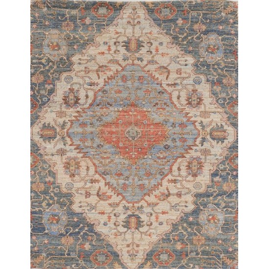 Morris Blue/Red Gramercy 27" x 45" Rug