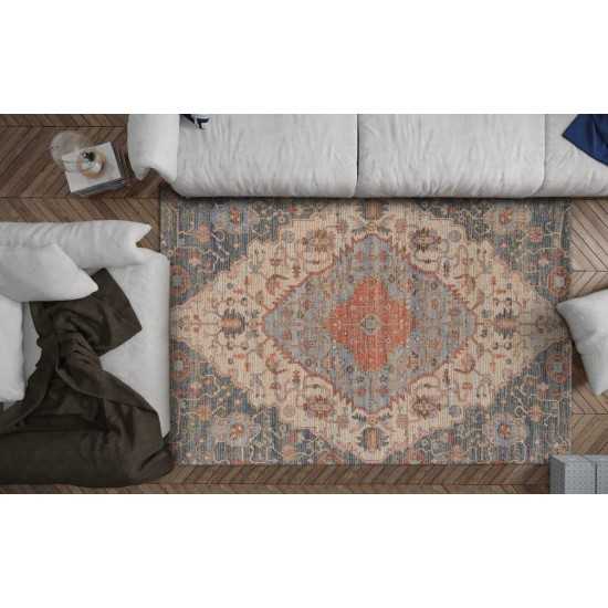 Morris Blue/Red Gramercy 27" x 45" Rug