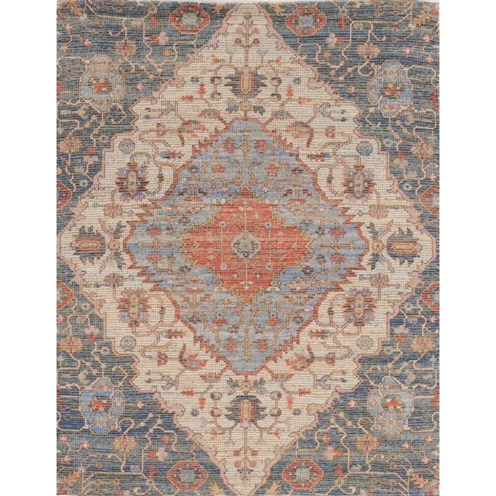 Morris Blue/Red Gramercy 5' x 7' Rug Morris Blue/Red Gramercy 5' x 7' Rug