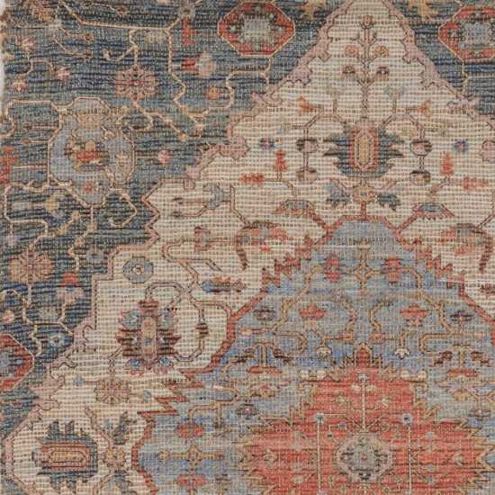 Morris Blue/Red Gramercy 5' x 7' Rug