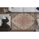 Morris Blue/Red Gramercy 5' x 7' Rug
