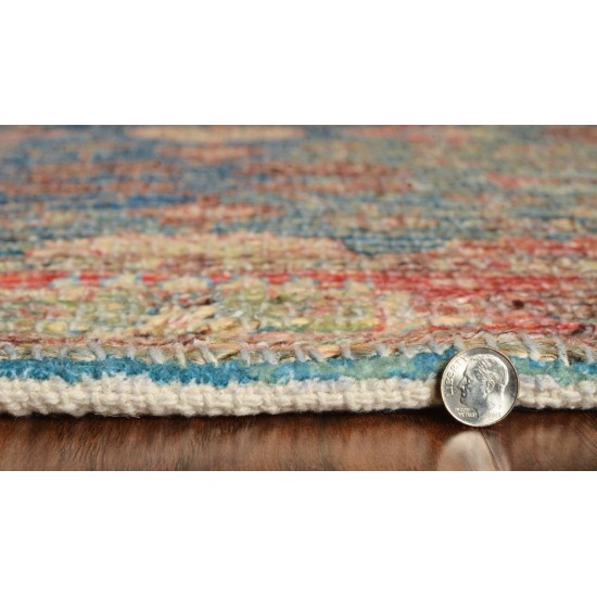 Morris Blue/Red Traditions 5' x 7' Rug