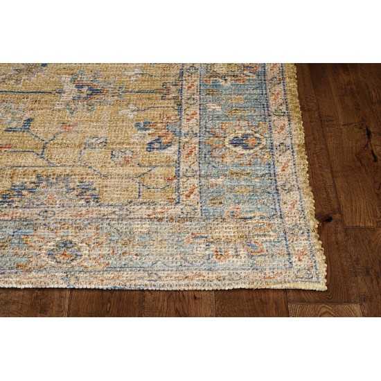 Morris Gold/Lt Blue Karissa 27" x 45" Rug