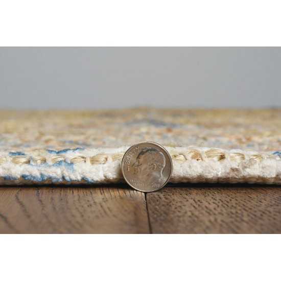 Morris Gold/Lt Blue Karissa 7'6" x 9'6" Rug