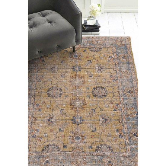 Morris Gold/Lt Blue Karissa 7'6" x 9'6" Rug