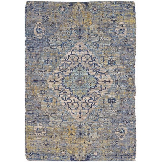 Morris Blue/Yellow Gramercy 27" x 45" Rug