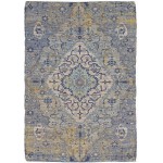 Morris Blue/Yellow Gramercy 3\'3" x 5\'3" Rug