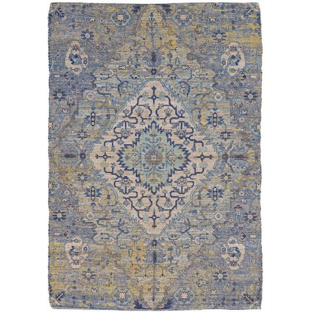 Morris Blue/Yellow Gramercy 5' x 7' Rug