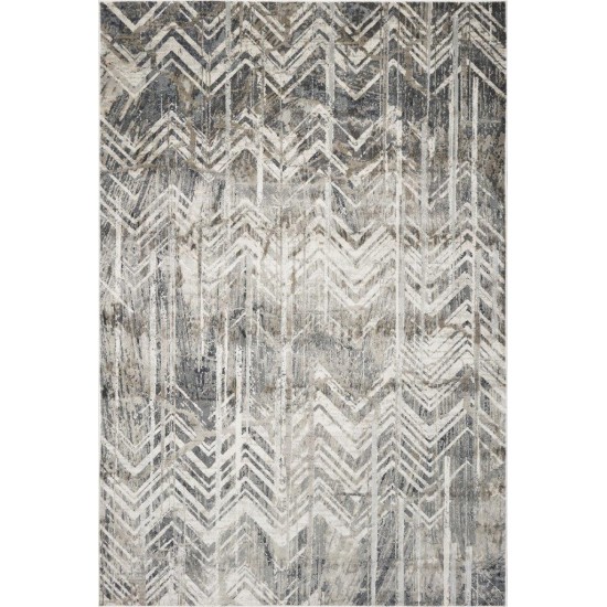 Montreal Grey Chevron 3'3" x 4'11" Rug