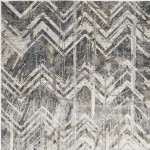 Montreal Grey Chevron 5'3" x 7'7" Rug