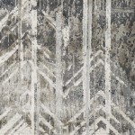Montreal Grey Chevron 5'3" x 7'7" Rug