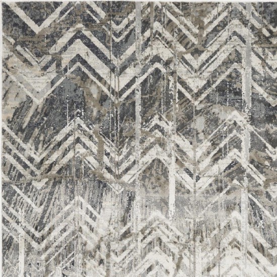 Montreal Grey Chevron 8'9" x 13' Rug
