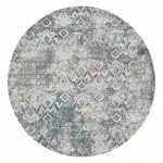 Montreal Teal Avery 7'7" Round Rug