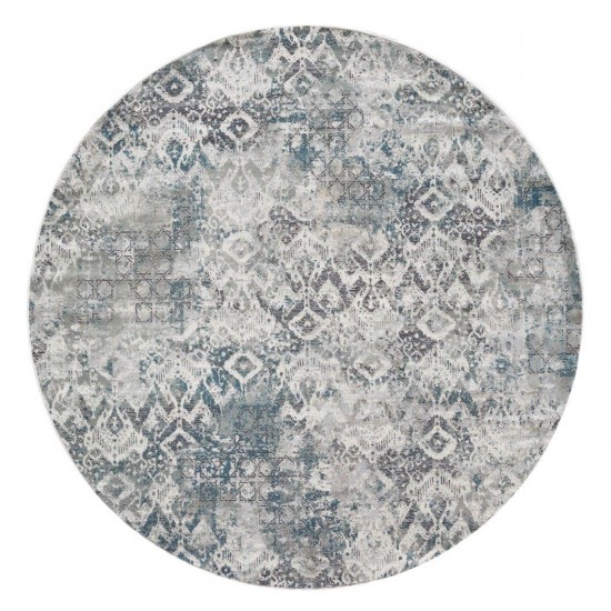 Montreal Teal Avery 7'7" Round Rug