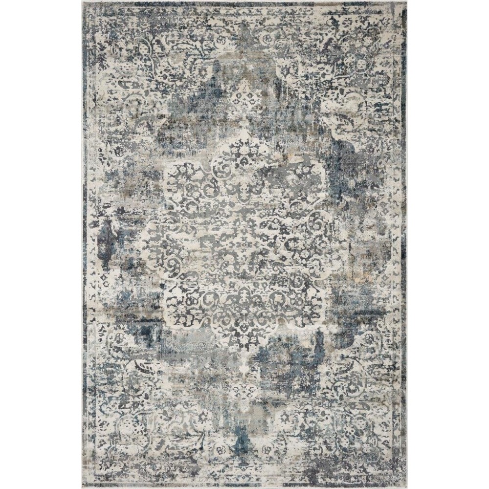 Montreal Ivory/Teal Bentley 3'3" x 4'11" Rug