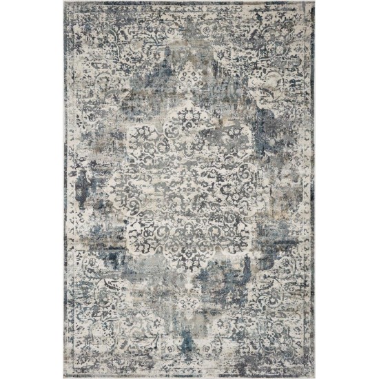 Montreal Ivory/Teal Bentley 5'3" x 7'7" Rug