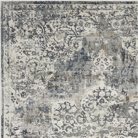 Montreal Ivory/Teal Bentley 5'3" x 7'7" Rug