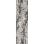 Montreal Grey Visions 2'2" x 7'6" Runner Rug