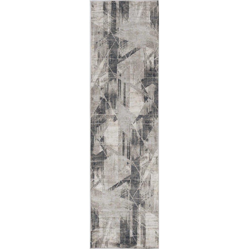 Montreal Grey Visions 2'2" x 7'6" Runner Rug