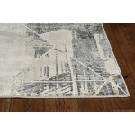 Montreal Grey Visions 2'2" x 7'6" Runner Rug