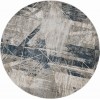 Montreal Grey/Blue Twilight 7'7" Round Rug