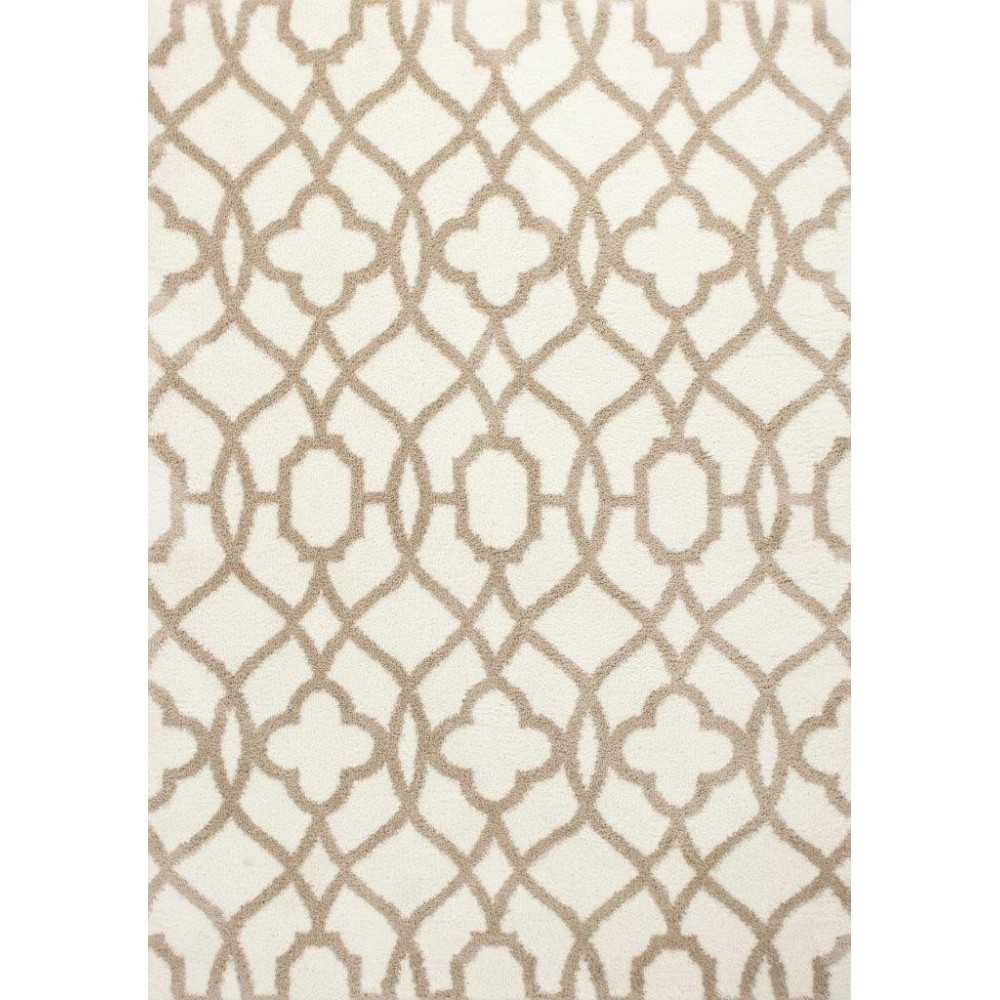 Oasis Ivory/Beige Ironwork 3'3" x 5'3" Rug