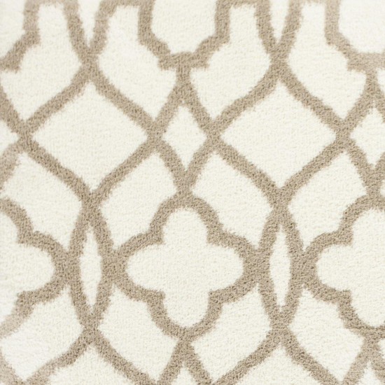 Oasis Ivory/Beige Ironwork 3'3" x 5'3" Rug