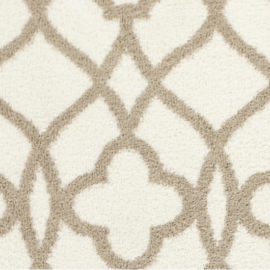 Oasis Ivory/Beige Ironwork 5'3" x 7'7" Rug