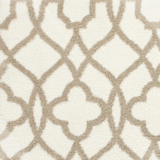 Oasis Ivory/Beige Ironwork 7'10" x 10'6" Rug