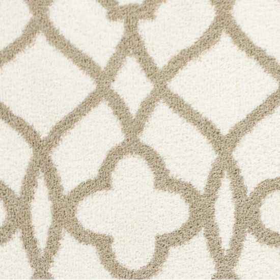 Oasis Ivory/Beige Ironwork 7'10" x 10'6" Rug