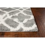 Oasis Grey/Ivory Ironwork 5'3" x 7'7" Rug