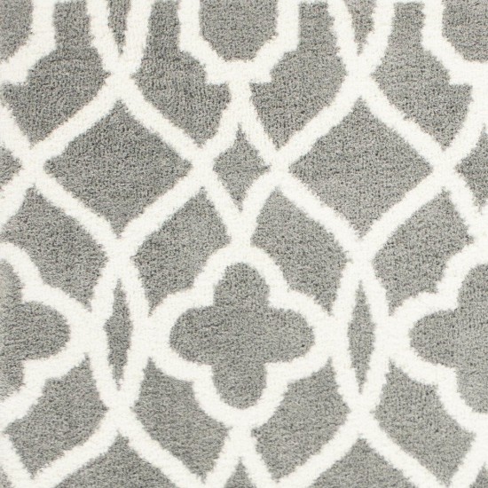 Oasis Grey/Ivory Ironwork 5'3" x 7'7" Rug