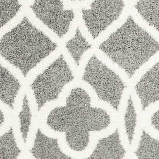 Oasis Grey/Ivory Ironwork 5'3" x 7'7" Rug