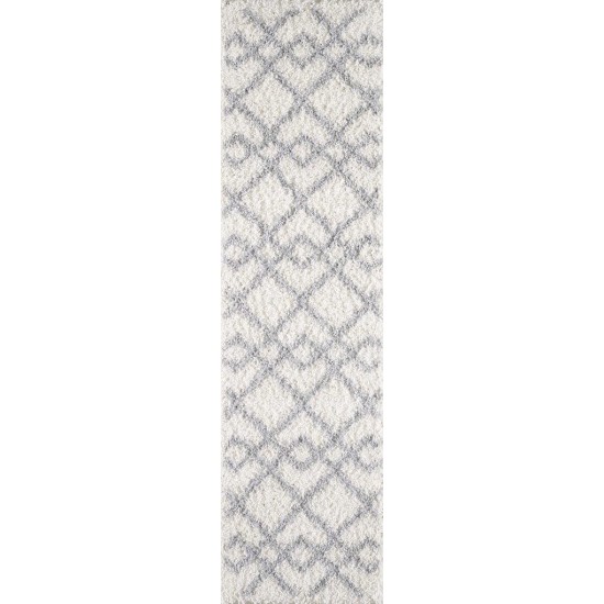 Pax Ivory Grey Trends 2'2" x 7'6" Runner Rug