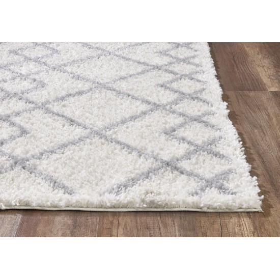Pax Ivory Grey Trends 2'2" x 7'6" Runner Rug