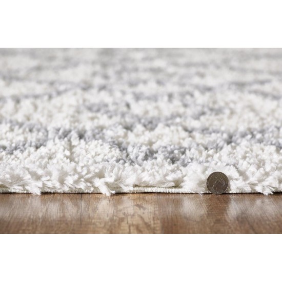 Pax Ivory Grey Trends 2'2" x 7'6" Runner Rug