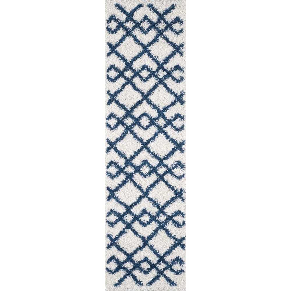 Pax Ivory Blue Trends 2'2" x 7'6" Runner Rug Pax Ivory Blue Trends 2'2" x 7'6" Runner Rug