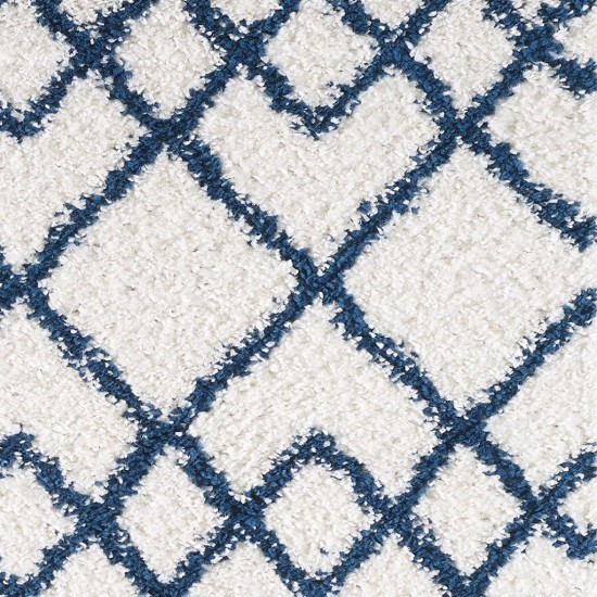 Pax Ivory Blue Trends 2'2" x 7'6" Runner Rug